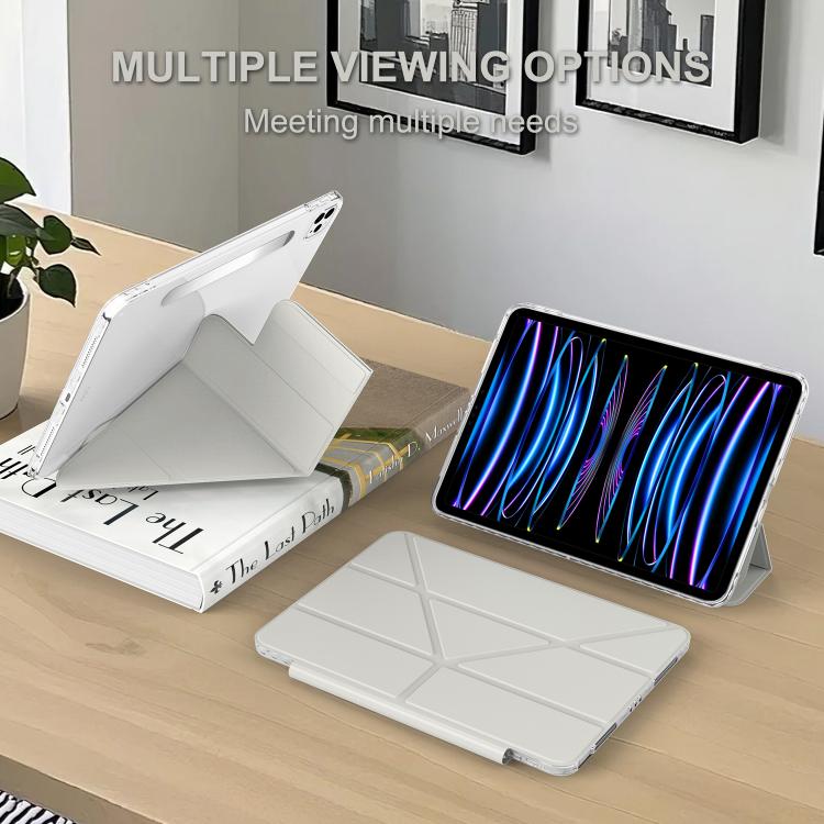 For iPad Pro 13 2025 / 2024 Detachable Backshell Folding Holder Smart Tablet Leather Case