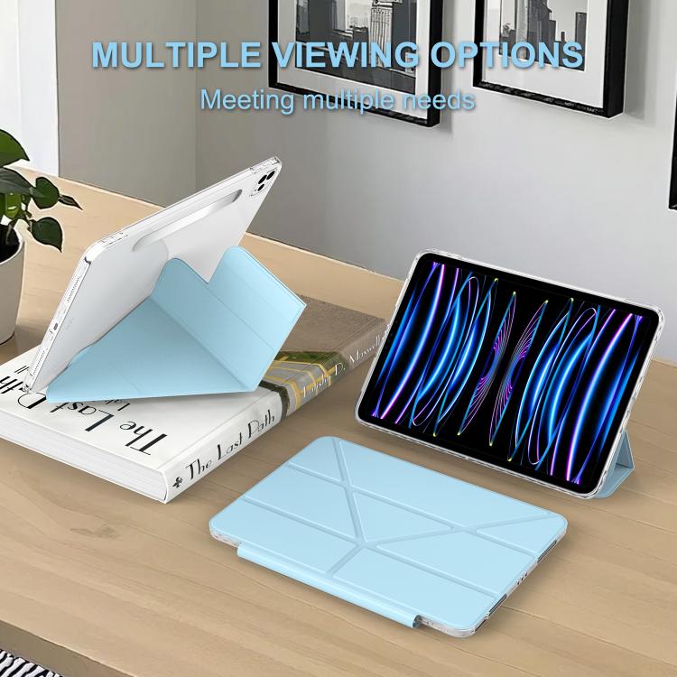 For iPad Pro 13 2025 / 2024 Detachable Backshell Folding Holder Smart Tablet Leather Case