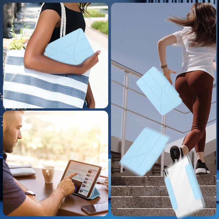 For iPad Pro 13 2025 / 2024 Detachable Backshell Folding Holder Smart Tablet Leather Case