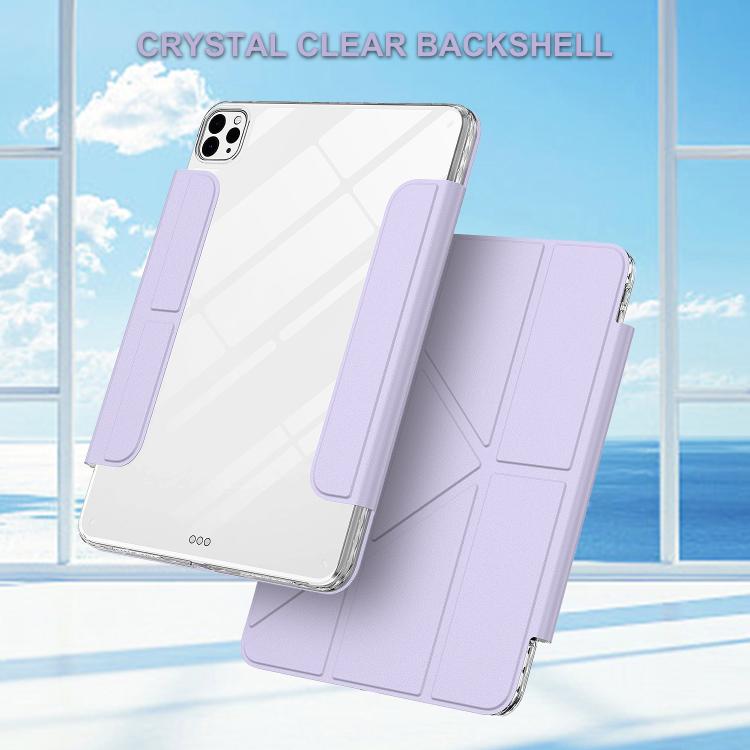 For iPad Pro 13 2025 / 2024 Detachable Backshell Folding Holder Smart Tablet Leather Case