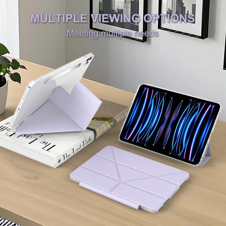 For iPad Pro 13 2025 / 2024 Detachable Backshell Folding Holder Smart Tablet Leather Case