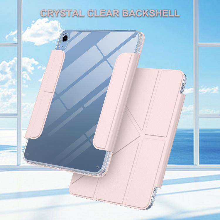 For iPad 2025 / 2022 Detachable Backshell Folding Holder Smart Tablet Leather Case