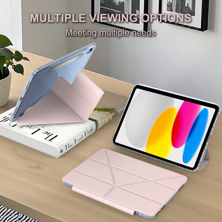 For iPad 2025 / 2022 Detachable Backshell Folding Holder Smart Tablet Leather Case