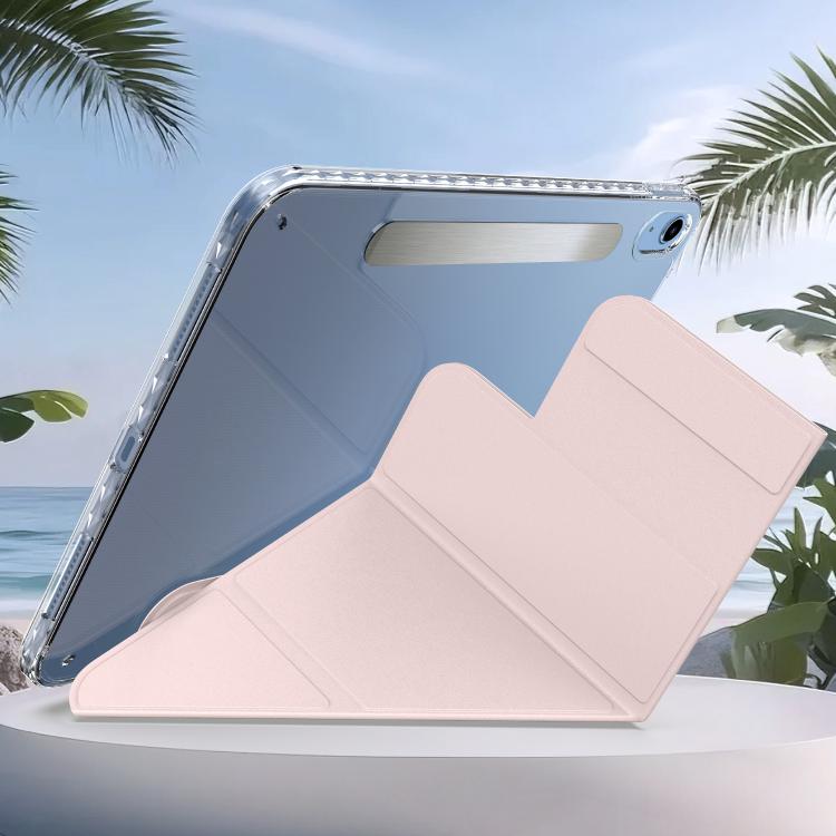 For iPad 2025 / 2022 Detachable Backshell Folding Holder Smart Tablet Leather Case
