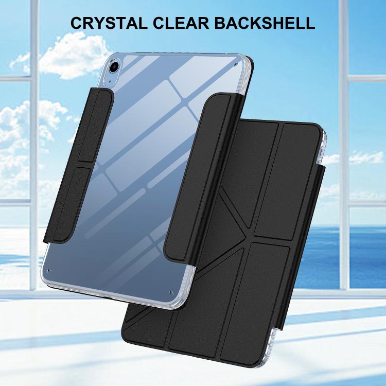 For iPad 2025 / 2022 Detachable Backshell Folding Holder Smart Tablet Leather Case