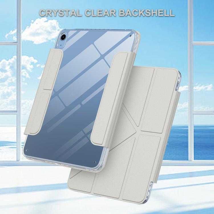 For iPad 2025 / 2022 Detachable Backshell Folding Holder Smart Tablet Leather Case