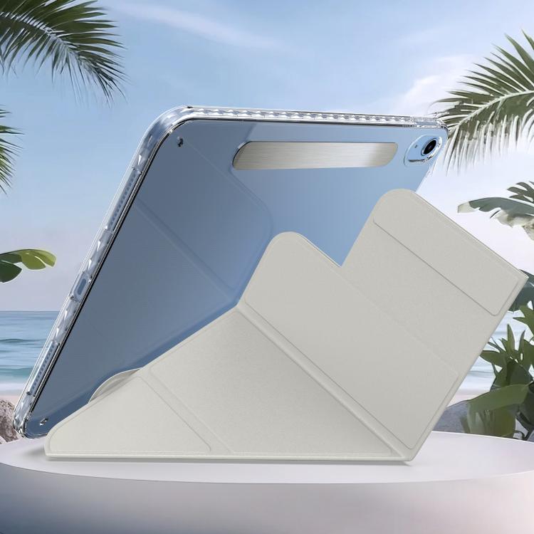 For iPad 2025 / 2022 Detachable Backshell Folding Holder Smart Tablet Leather Case