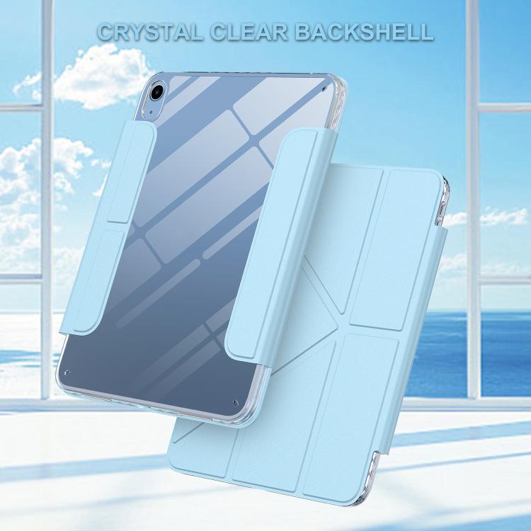 For iPad 2025 / 2022 Detachable Backshell Folding Holder Smart Tablet Leather Case