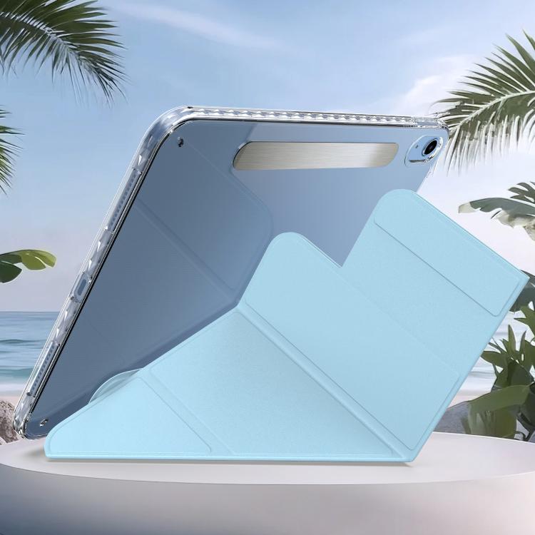 For iPad 2025 / 2022 Detachable Backshell Folding Holder Smart Tablet Leather Case