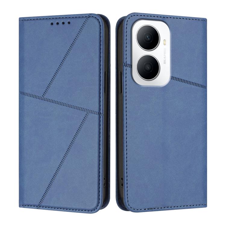 For Huawei Enjoy 80 Plus Strong Magnetic Frosted Flip Leather Phone Case