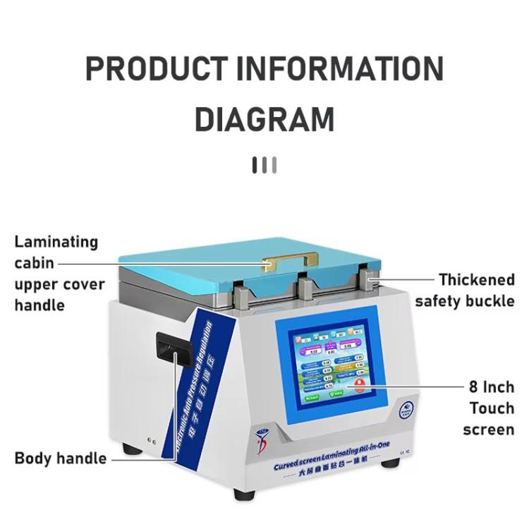 YYD YD-639 UV Curing Laminating Defoaming All-in-One, Plug:US Plug