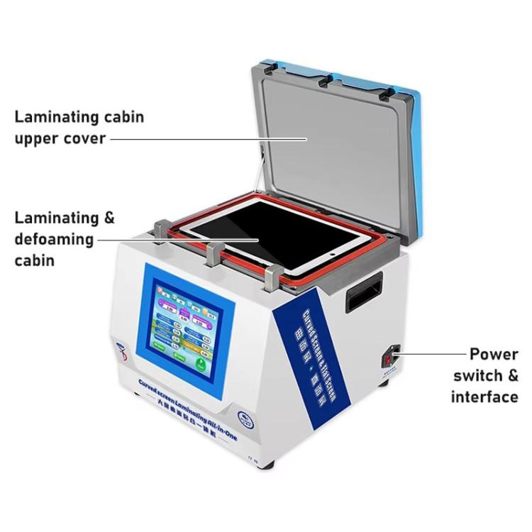 YYD YD-639 UV Curing Laminating Defoaming All-in-One, Plug:UK Plug