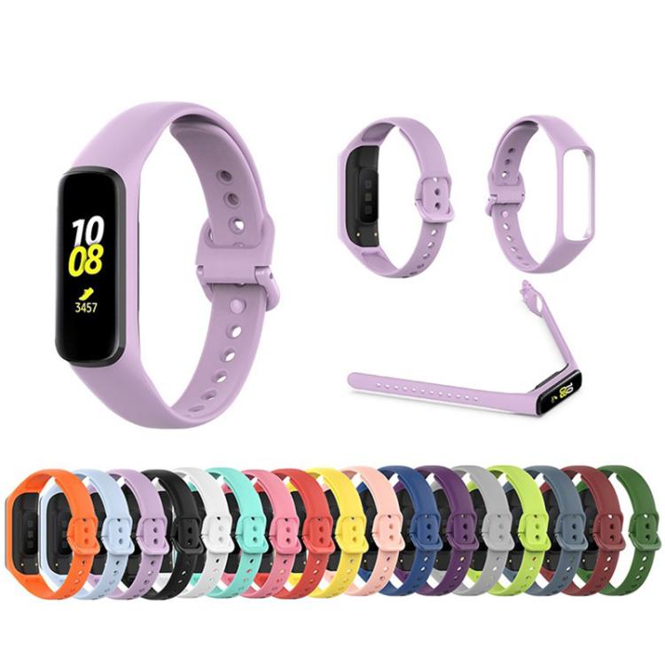 For Samsung Galaxy Fit2 R220 xDfind Solid Color Silicone Watch Band