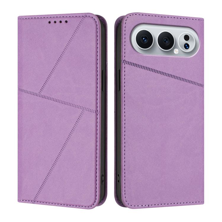 For Honor 500 / 500 Pro Global 155.8mm Strong Magnetic Frosted Flip Leather Phone Case