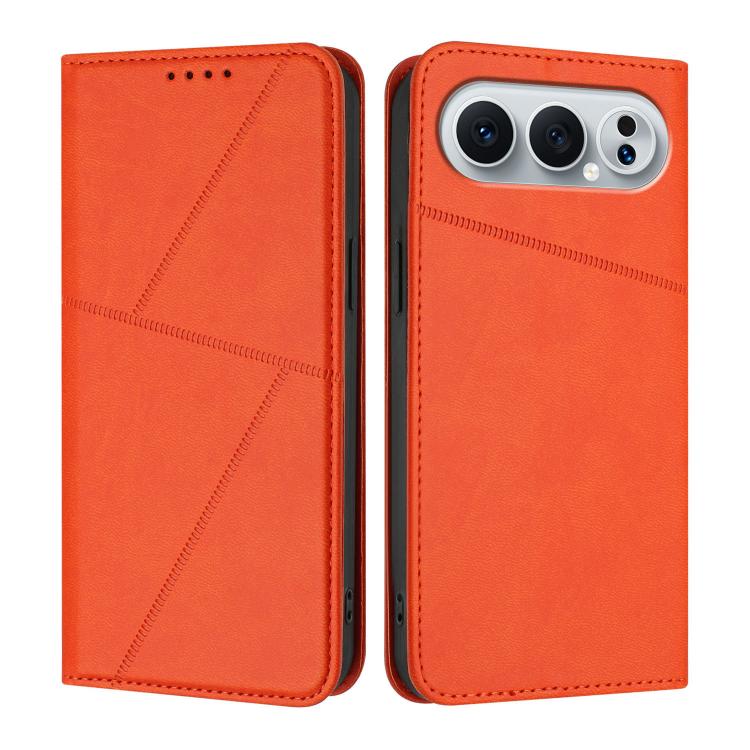 For Honor 500 / 500 Pro Global 155.8mm Strong Magnetic Frosted Flip Leather Phone Case
