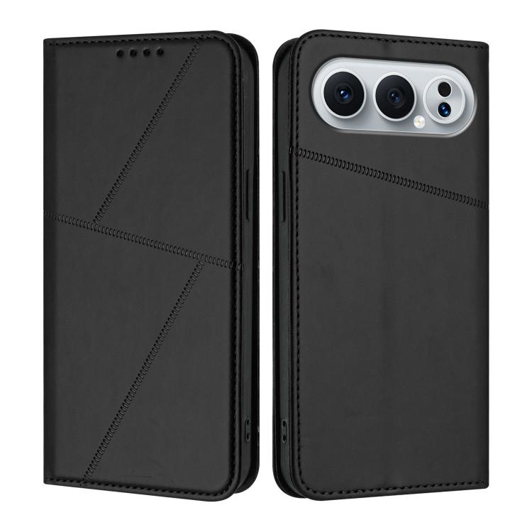 For Honor 500 / 500 Pro Global 155.8mm Strong Magnetic Frosted Flip Leather Phone Case