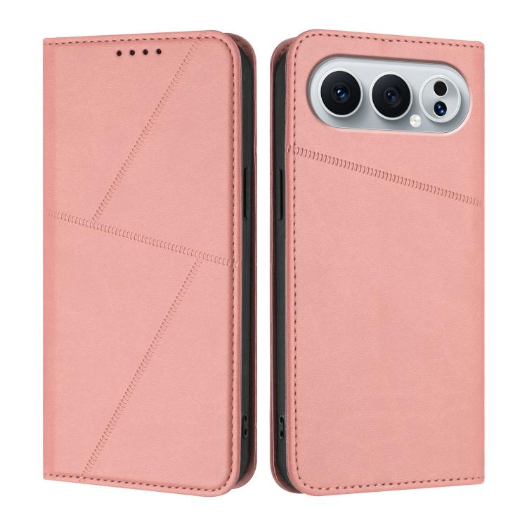 For Honor 500 / 500 Pro Global 155.8mm Strong Magnetic Frosted Flip Leather Phone Case