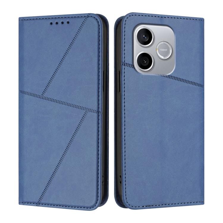 For Honor 600 Lite Global Strong Magnetic Frosted Flip Leather Phone Case