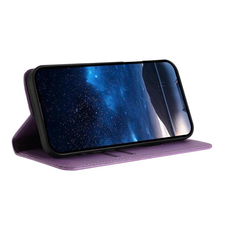 For Honor 600 Lite Global Strong Magnetic Frosted Flip Leather Phone Case