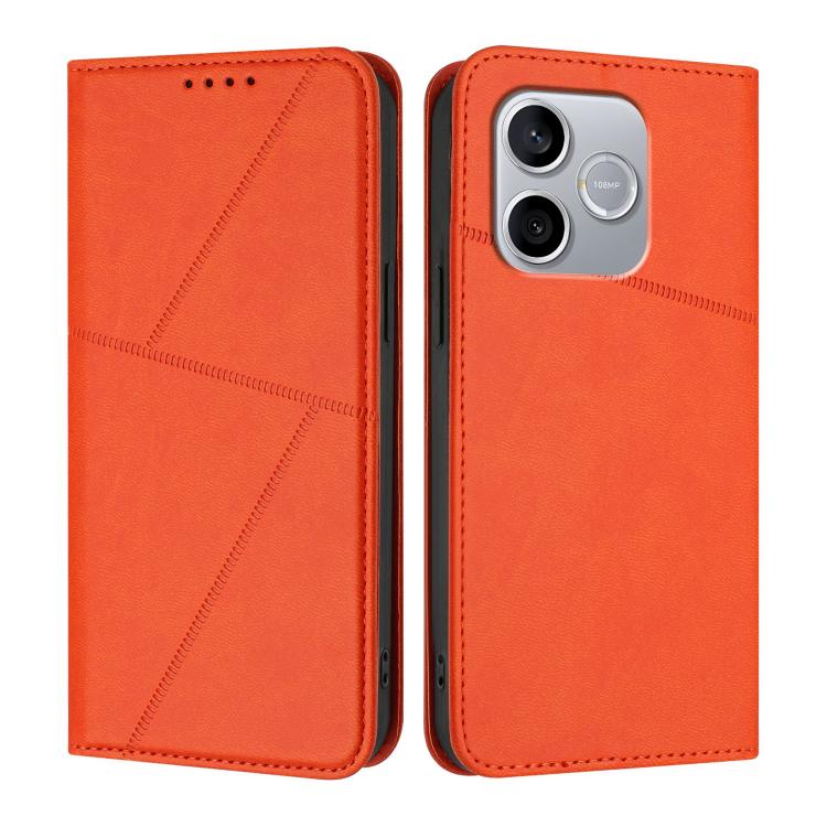 For Honor 600 Lite Global Strong Magnetic Frosted Flip Leather Phone Case