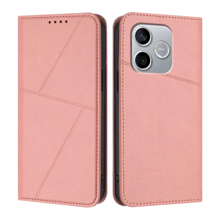 For Honor 600 Lite Global Strong Magnetic Frosted Flip Leather Phone Case