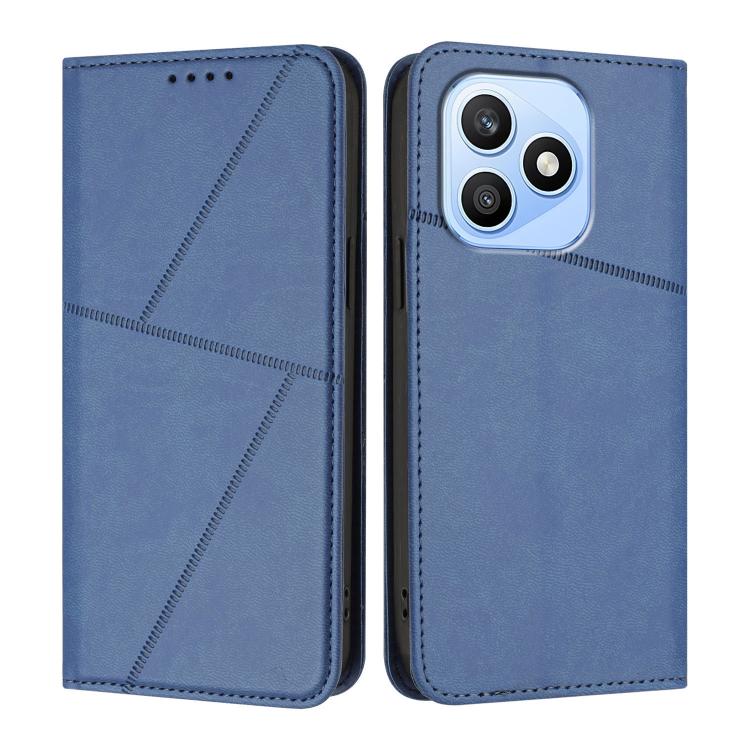 For Honor X8d 4G Strong Magnetic Frosted Flip Leather Phone Case