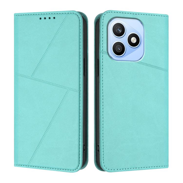 For Honor X8d 4G Strong Magnetic Frosted Flip Leather Phone Case