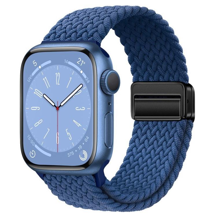 For Apple Watch 46mm / 49mm / 45mm / 44mm xDfind Magnetic Buckle Loop Woven Watch Band