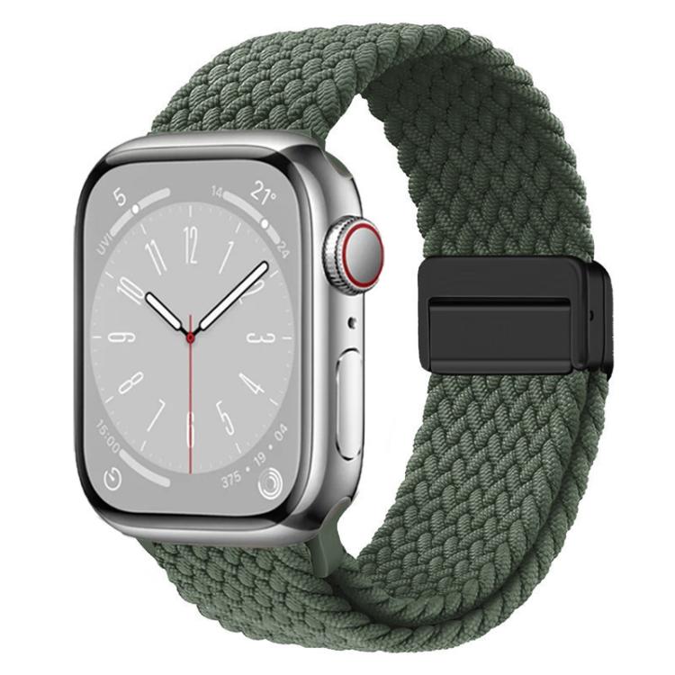 For Apple Watch 46mm / 49mm / 45mm / 44mm xDfind Magnetic Buckle Loop Woven Watch Band
