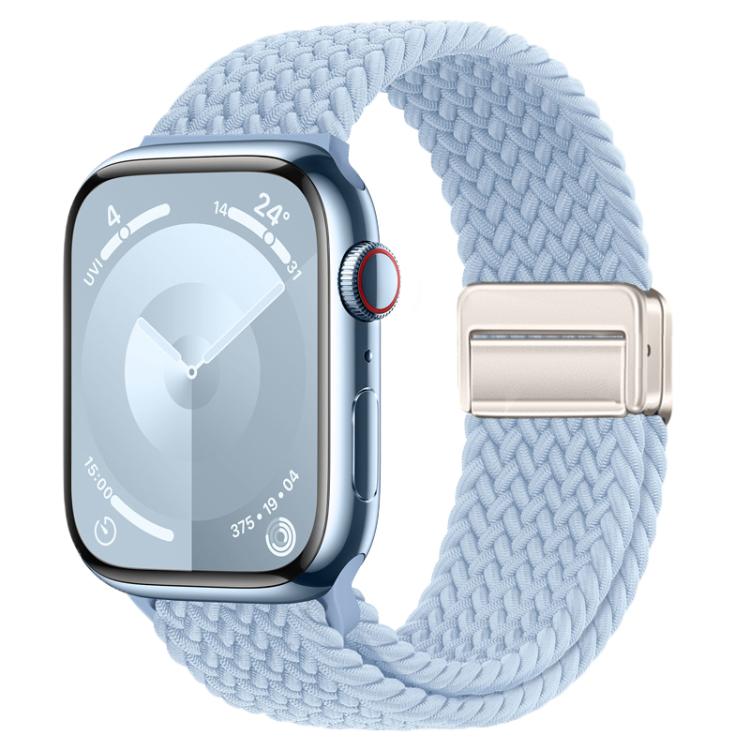 For Apple Watch 46mm / 49mm / 45mm / 44mm xDfind Magnetic Buckle Loop Woven Watch Band