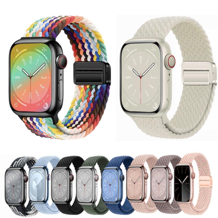 For Apple Watch 42mm / 41mm / 40mm / 38mm xDfind Magnetic Buckle Loop Woven Watch Band