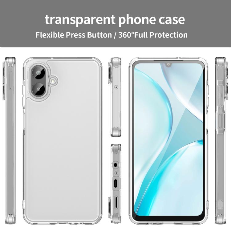For Samsung Galaxy A07 4G PC Hybrid TPU Airbag Shockproof Phone Case