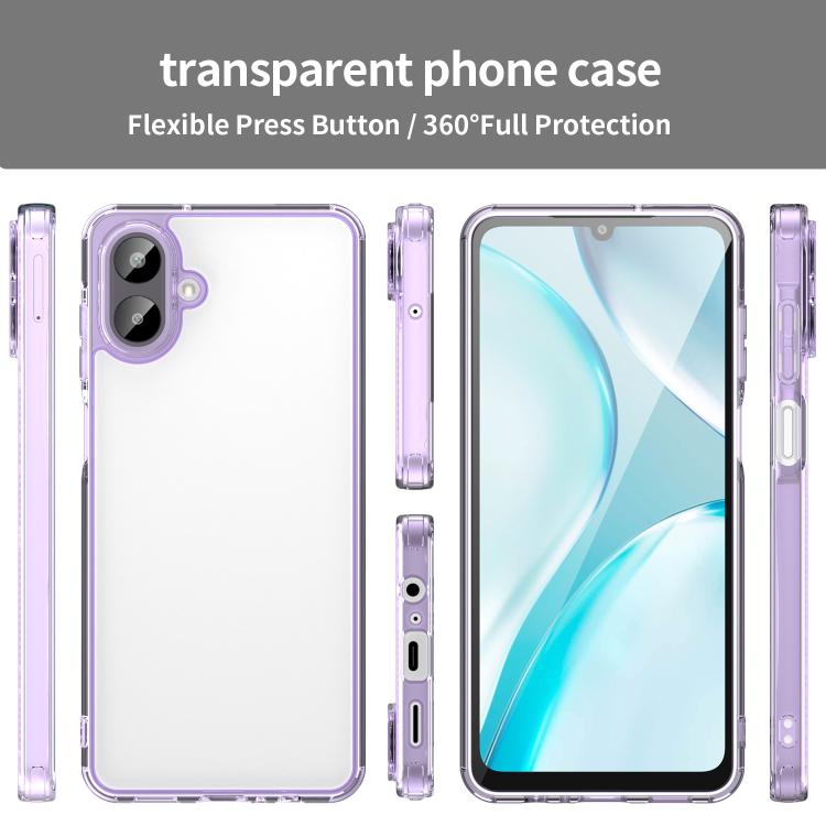 For Samsung Galaxy A07 4G PC Hybrid TPU Airbag Shockproof Phone Case