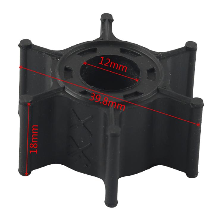 Outboard Water Pump Impeller Repair Kit for YAMAHA 6/8HP 6G1-W0078-A1 - Silver + Black