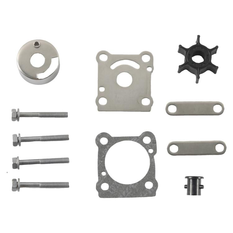 Outboard Water Pump Impeller Repair Kit for YAMAHA 6/8HP 6G1-W0078-A1 - Silver + Black
