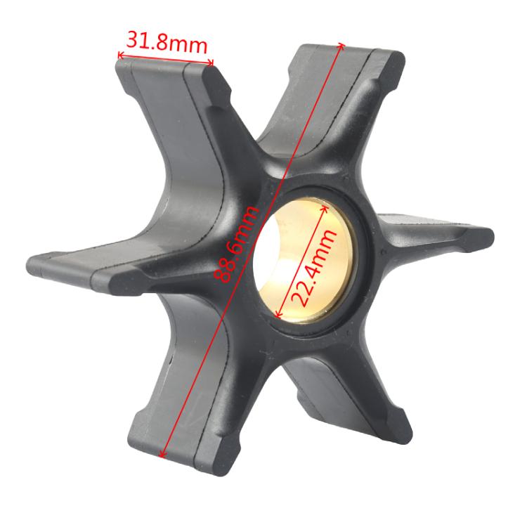 Outboard Water Pump Impeller for Johnson / Evinrude 85-300HP 75/90/120HP 5001593 - Black