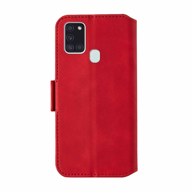 For Samsung Galaxy A21s Retro Frosted Oil Side Horizontal Flip PU Leather Case with Holder & Card Slots