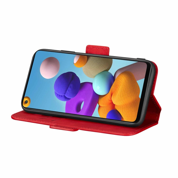 For Samsung Galaxy A21s Retro Frosted Oil Side Horizontal Flip PU Leather Case with Holder & Card Slots