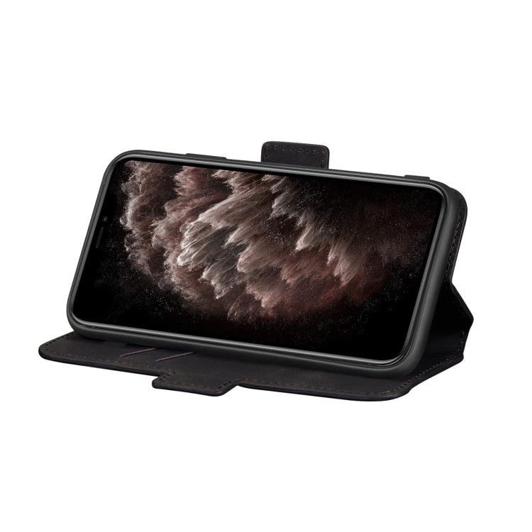 For iPhone 12 Pro Max Retro Frosted Oil Side Horizontal Flip PU Leather Case with Holder & Card Slots