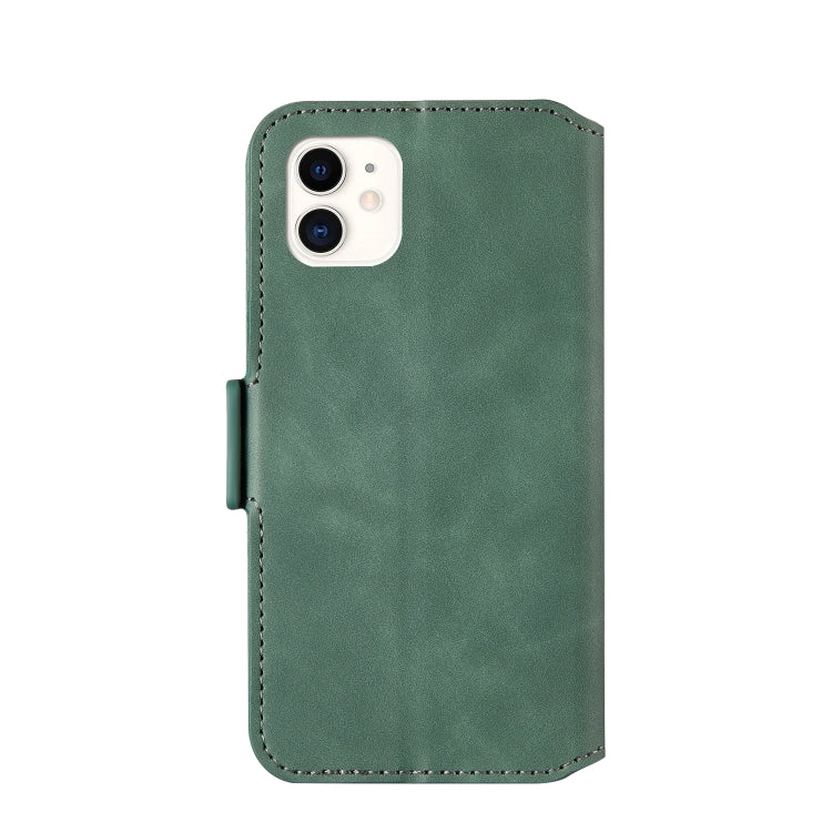 For iPhone 12 / 12 Pro Retro Frosted Oil Side Horizontal Flip PU Leather Case with Holder & Card Slots