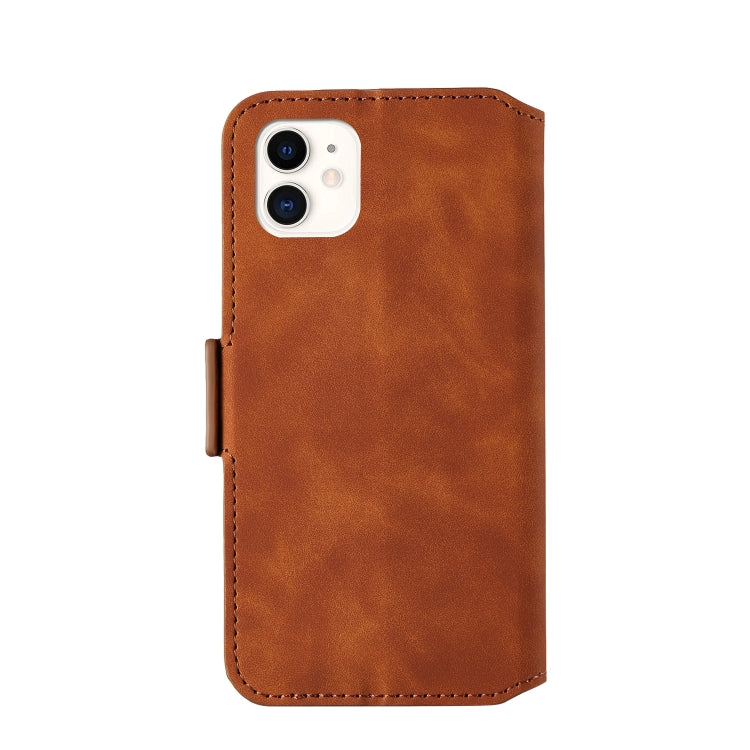 For iPhone 12 / 12 Pro Retro Frosted Oil Side Horizontal Flip PU Leather Case with Holder & Card Slots