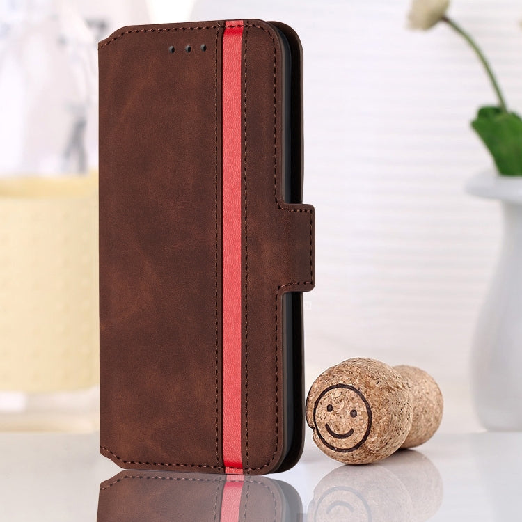 For iPhone 12 / 12 Pro Retro Frosted Oil Side Horizontal Flip PU Leather Case with Holder & Card Slots