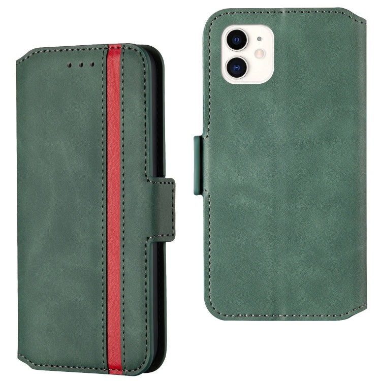 For iPhone 12 mini Retro Frosted Oil Side Horizontal Flip PU Leather Case with Holder & Card Slots