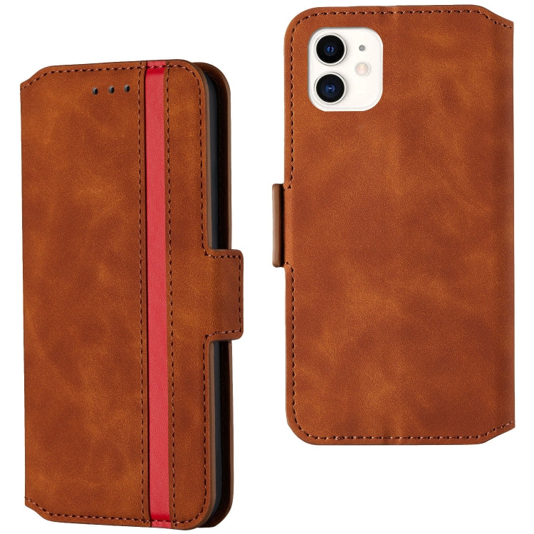 For iPhone 12 mini Retro Frosted Oil Side Horizontal Flip PU Leather Case with Holder & Card Slots