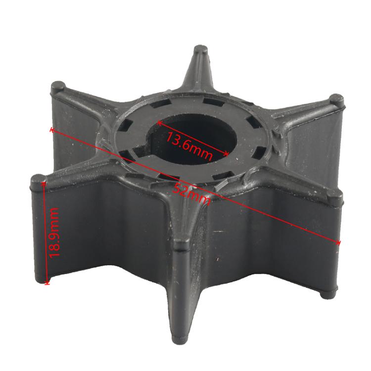 Outboard Water Pump Impeller Repair Kit with Shell for YAMAHA 20/25HP 6L2-W0078-00-00 - Silver + Black