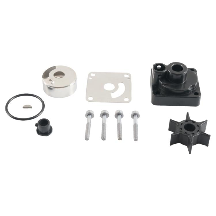 Outboard Water Pump Impeller Repair Kit with Shell for YAMAHA 20/25HP 6L2-W0078-00-00 - Silver + Black