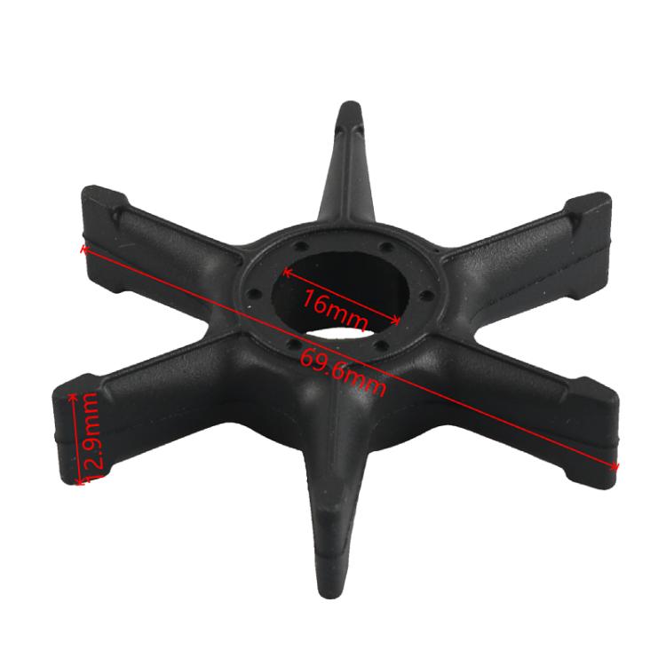 Outboard Water Pump Impeller for Mercury/Voyager/Yamaha 689-44352-02 - Black