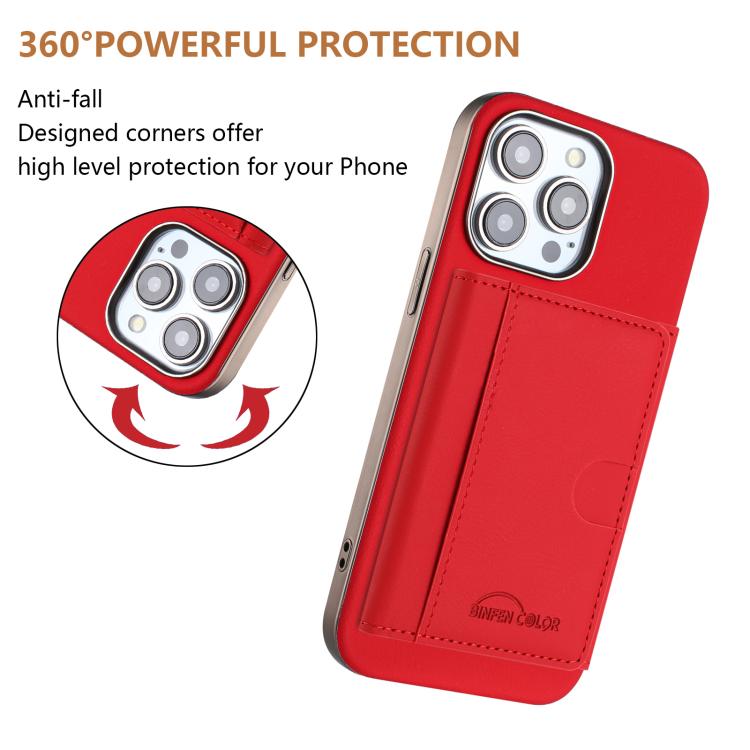 For iPhone 11 Pro Solid Color Horizontal Magnetic Card Bag RFID MagSafe Phone Case
