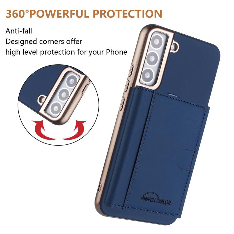 For Samsung Galaxy S23+ 5G Solid Color Horizontal Magnetic Card Bag RFID MagSafe Phone Case