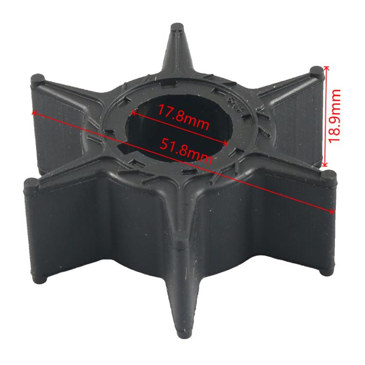 Outboard Water Pump Impeller Repair Kit for YAMAHA 60HP 6K5-W0078-01 - Silver + Black